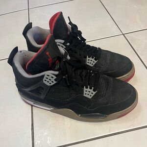 Retro Bred Jordan 4s 2012 Size 10